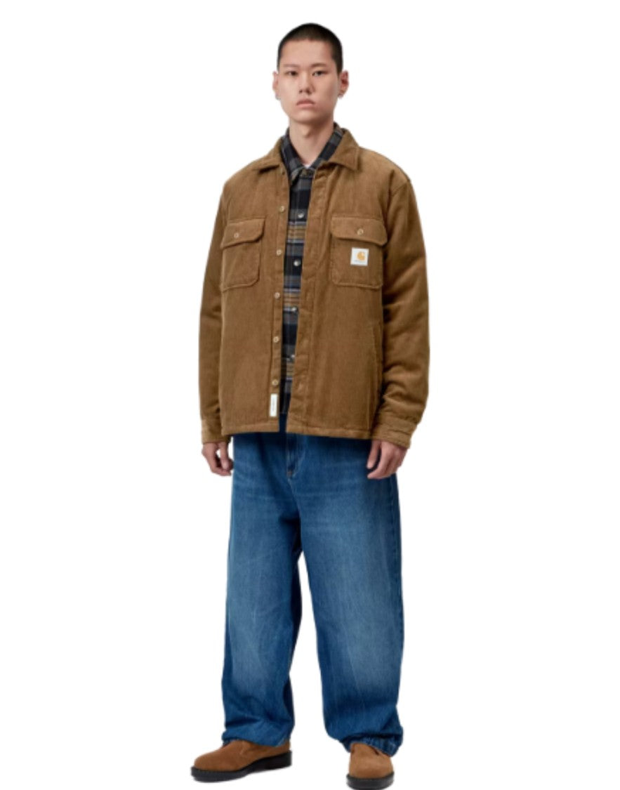 Carhartt Wip Brown Eight-Wale Cotton Corduroy Shirt Jacket