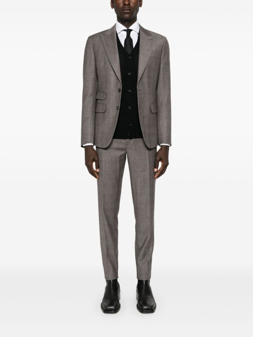 Dsquared2 V-Neck Cardigan With Button-Down Front And Front Pockets