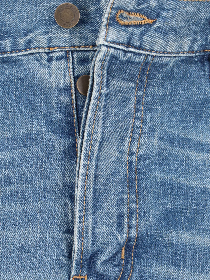 Haikure Blue Blake Mid-Rise Straight Denim Jeans