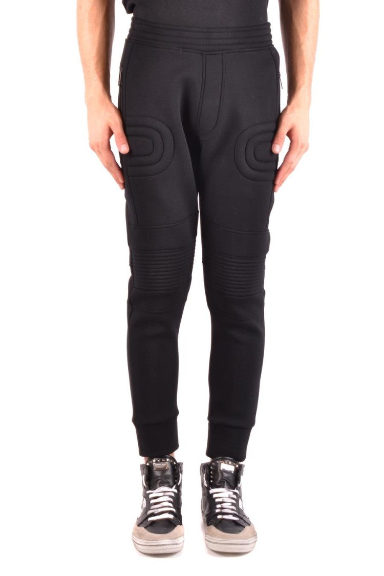Neil Barrett Slim Fit Trousers With Ribbed Detailing
