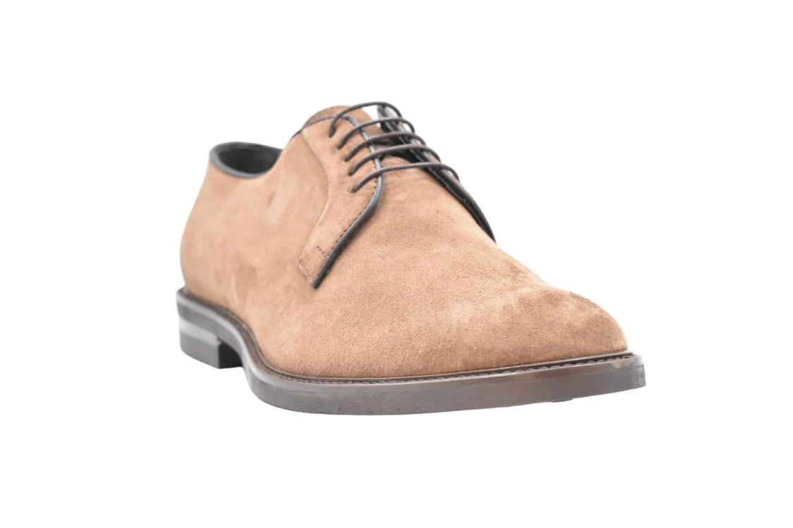 Florsheim Suede Lace-Up Flat Shoes With Timeless Silhouette