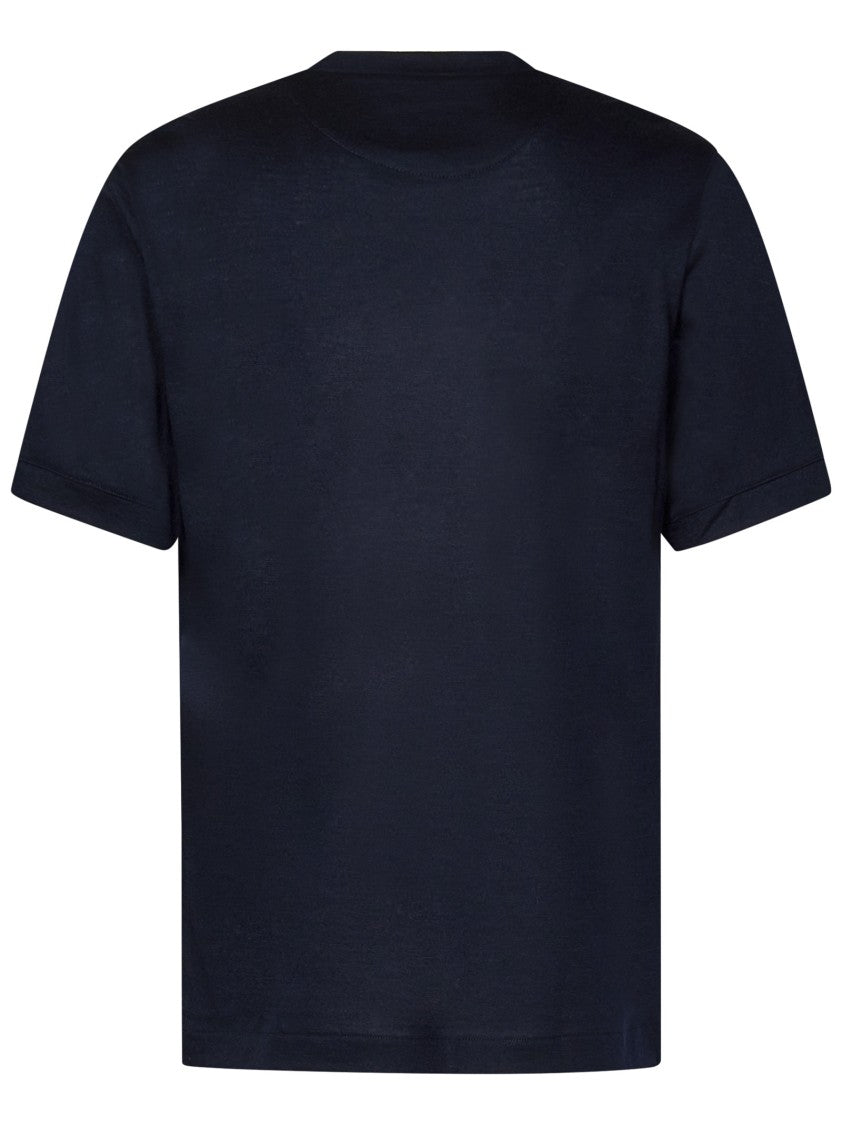 Franzese Collection Franzese Cashmere T-Shirt With Crew Neck Design