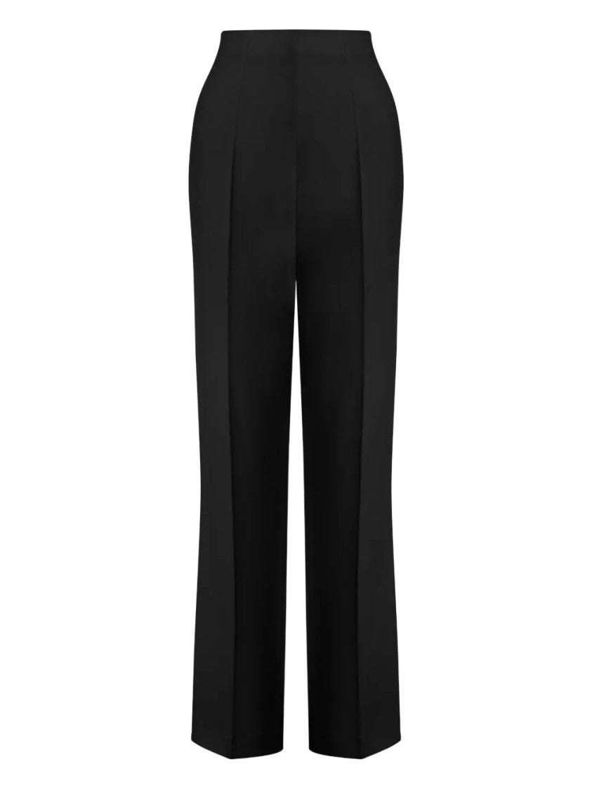 Alberta Ferretti Tailored Straight-Leg Minimalist Design Pants