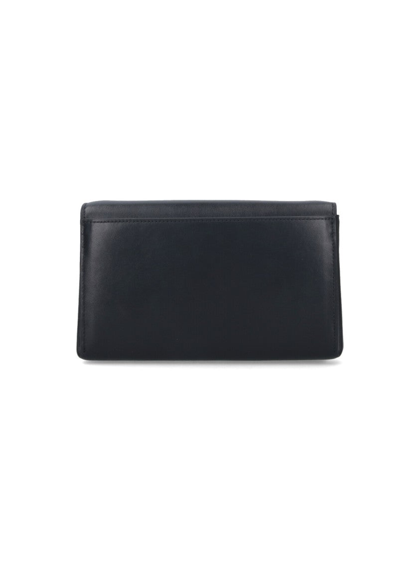 Mulberry Wallet With Strap "Lana" – Black