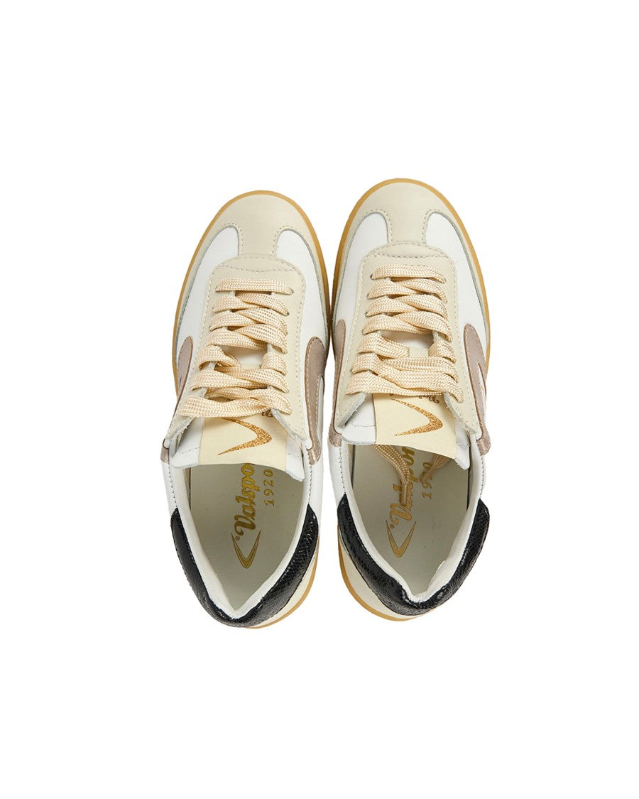 Valsport Low-Top Sneakers With Laminated Detailing And Honey Rubber Sole
