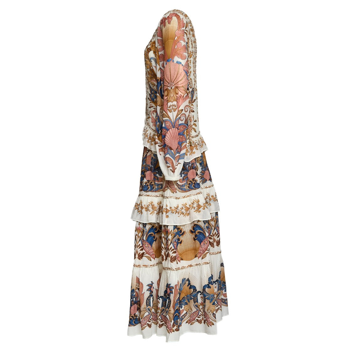 Farm Rio Sea Garden Floral Tropical Maxi Dress