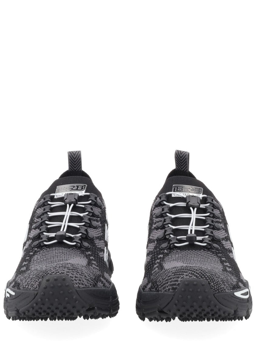 Off-White Black Knitted Arrow Motifs Sneakers
