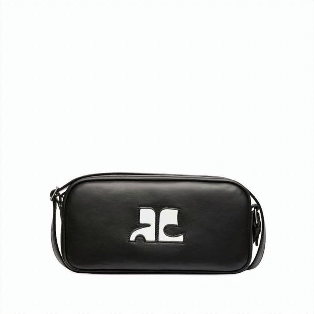 Courrèges Rectangular Calf Leather Shoulder Bag