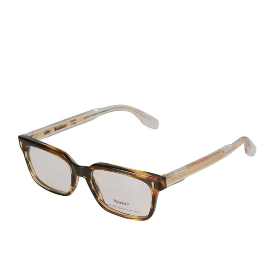 Kador Pekigno-53 Rectangular Tortoiseshell Sunglasses With Translucent Temples