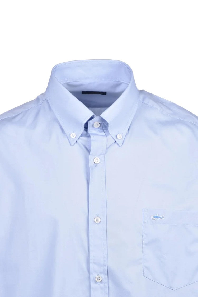 Paul & Shark Light Blue Cotton Oxford Shirt