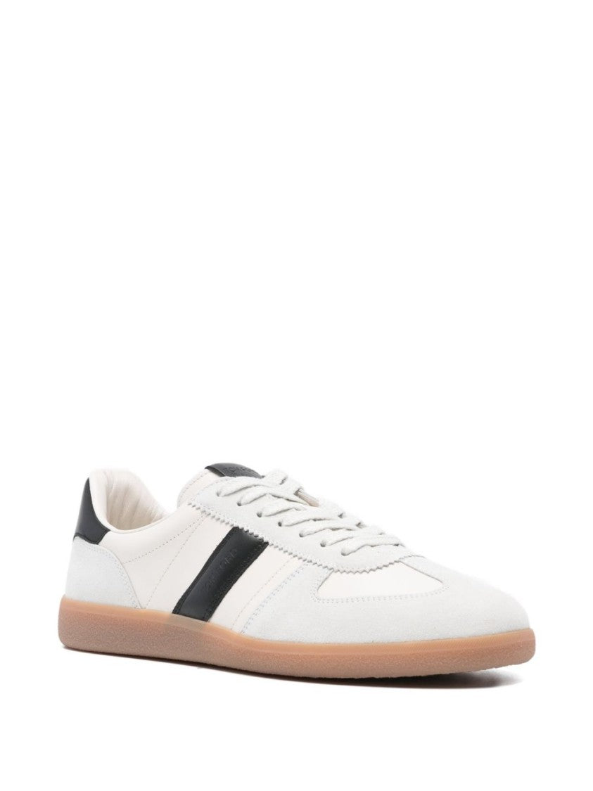 Tom Ford Low-Top Sneaker With Ice-Colored Suede Inserts