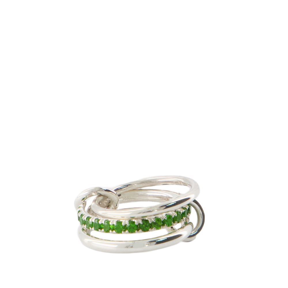 Spinelli Kilcollin Petunia Chrome Diopside Ring - Spinelli Kilcollin - Green - Silver