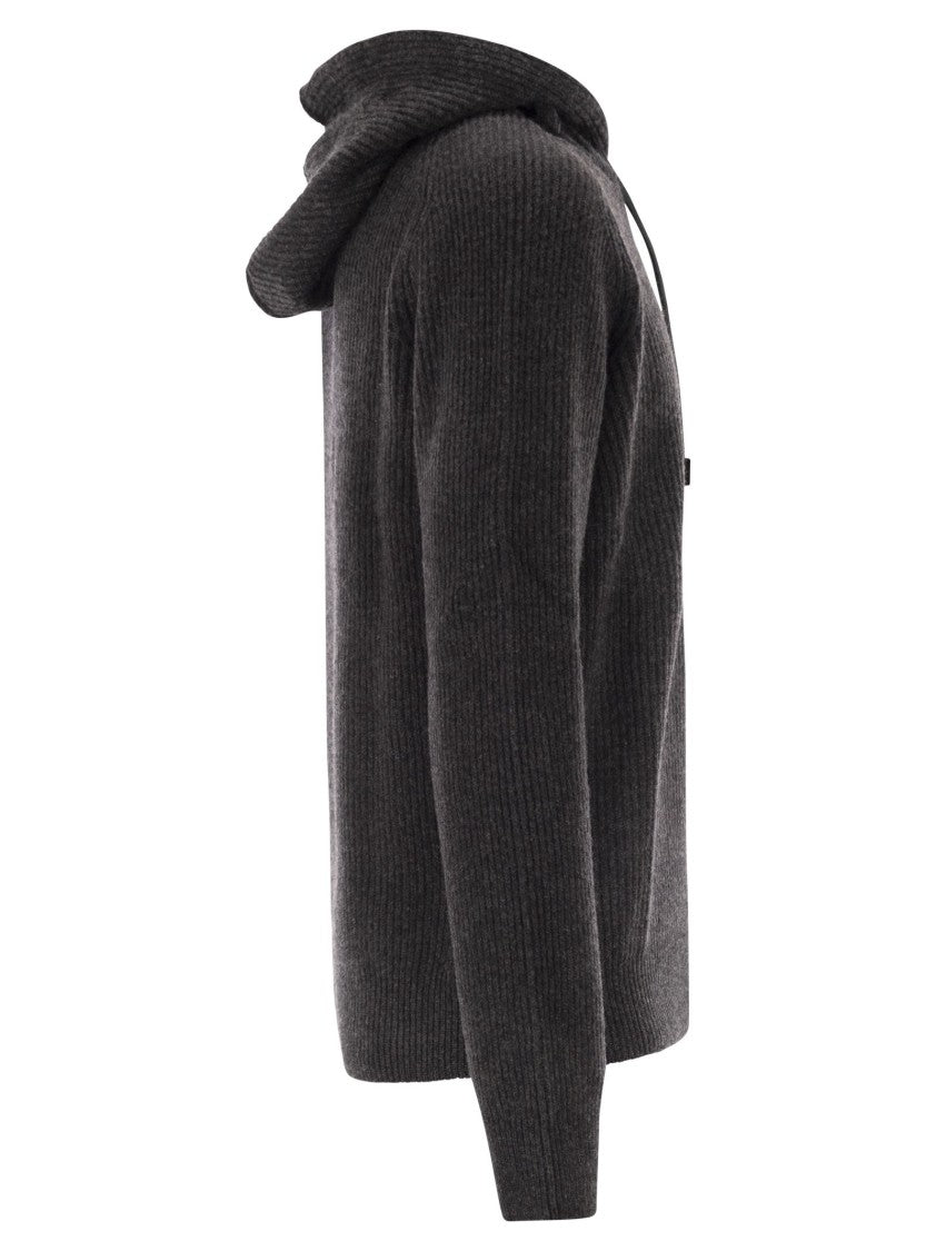 Tagliatore Hunter - Ribbed Hoodie