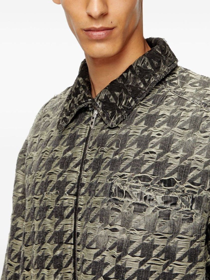 Diesel Grey Houndstooth Jacket