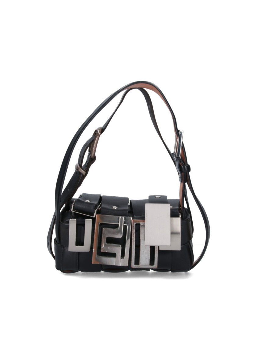 Hodakova "Baguette" Bag With Buckles - Black