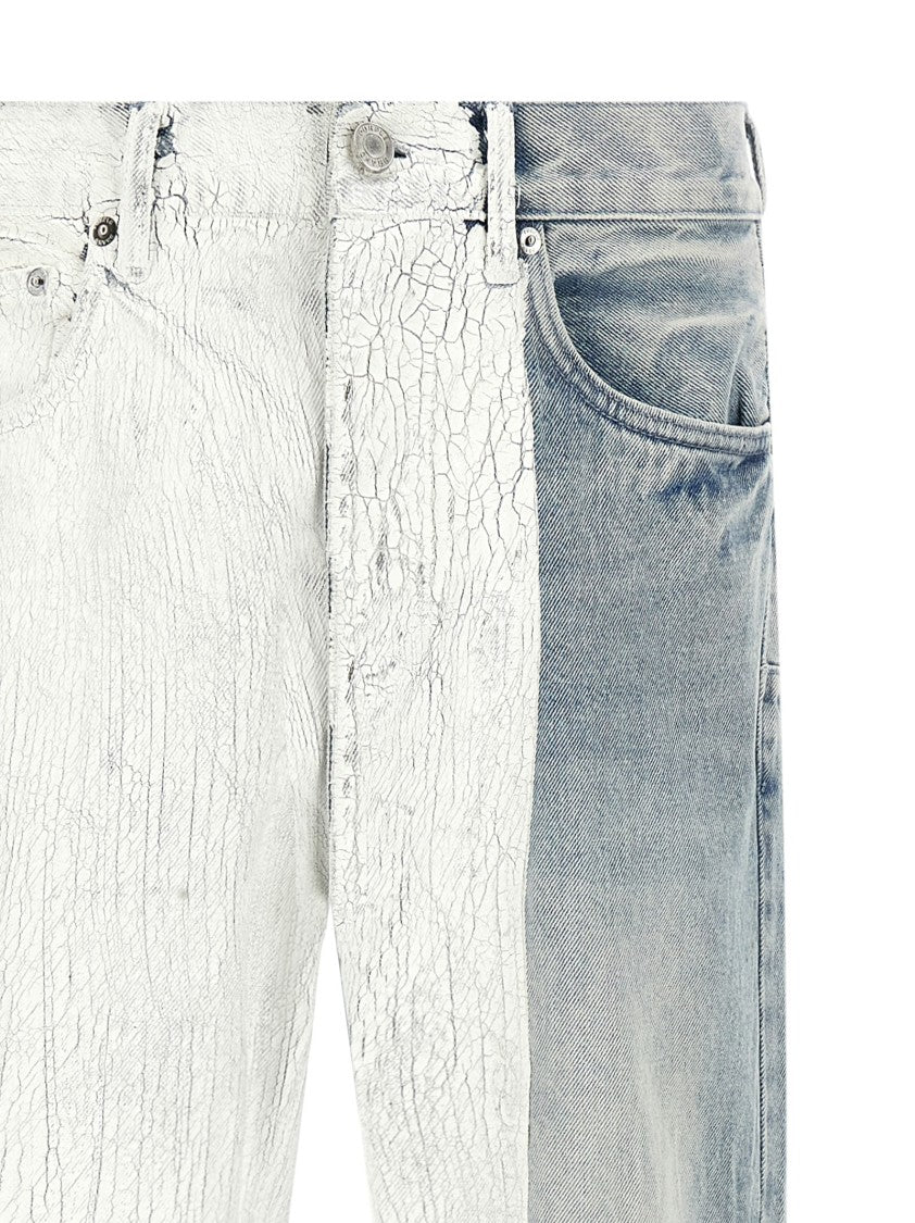 Purple Brand Crackle Silver Jeans