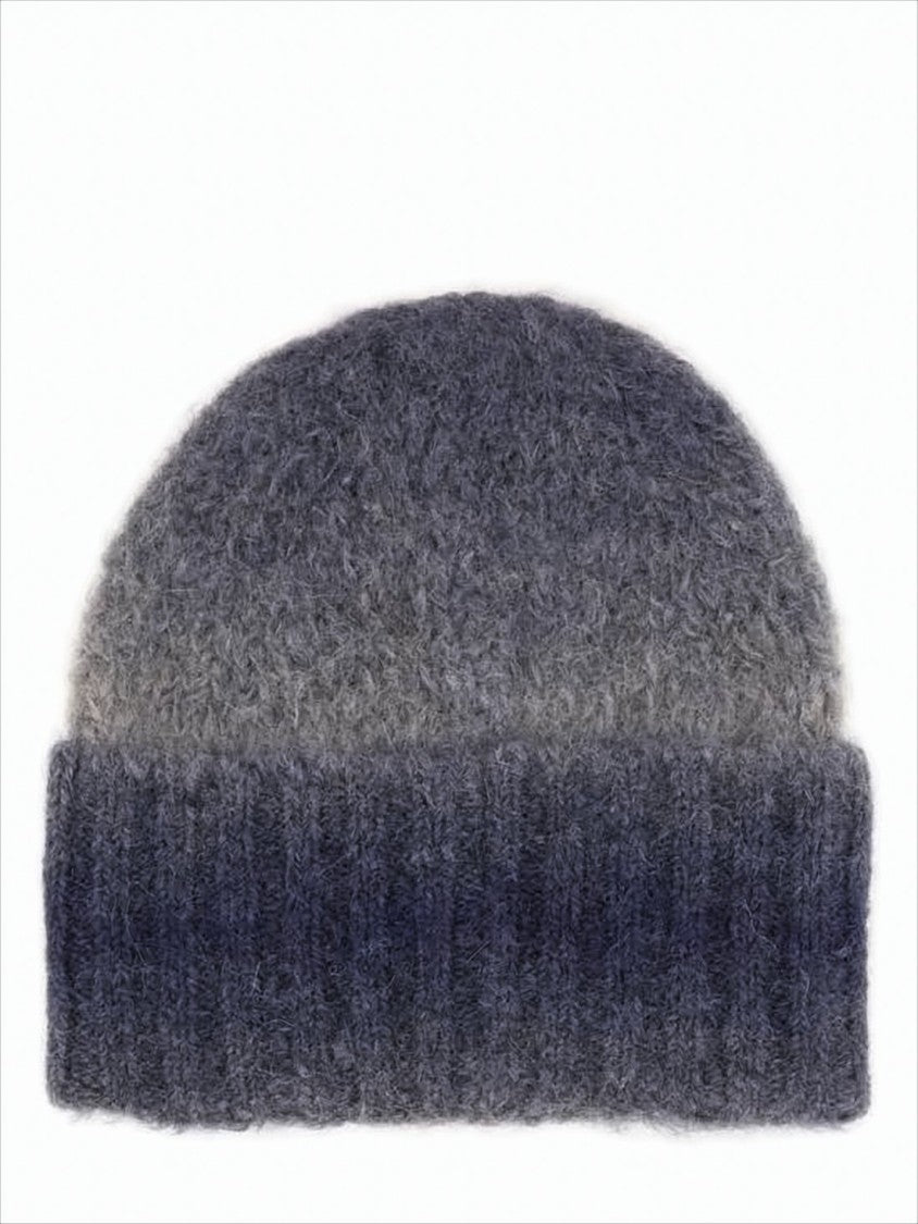 Diesel Gradient Knitted Beanie With Ribbed Cuff