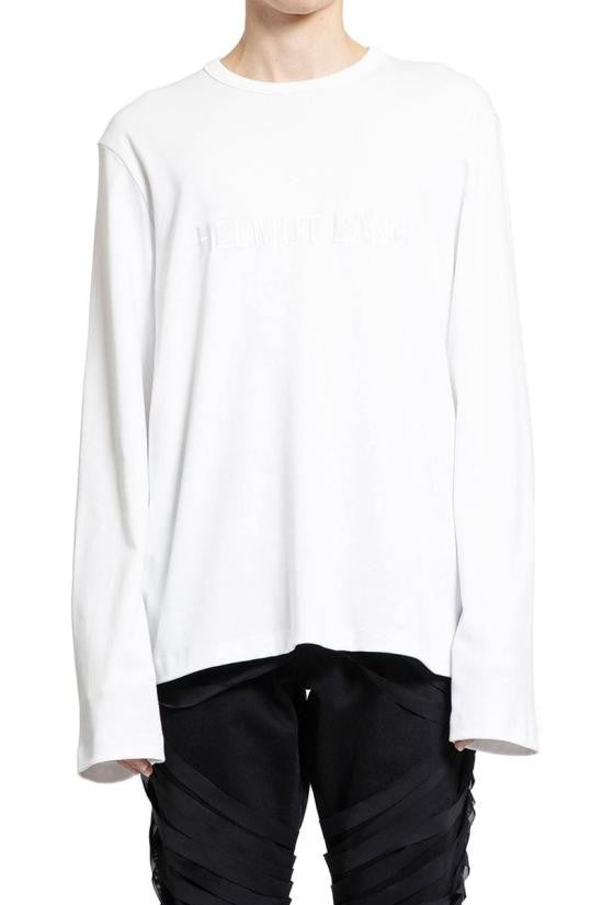 Helmut Lang Relaxed Fit Long-Sleeve T-Shirt With Embossed Detail