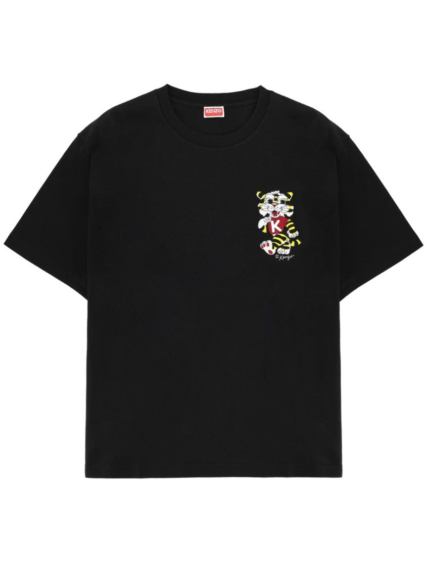 Kenzo Wild Tiger Cotton Crew Neck T-Shirt