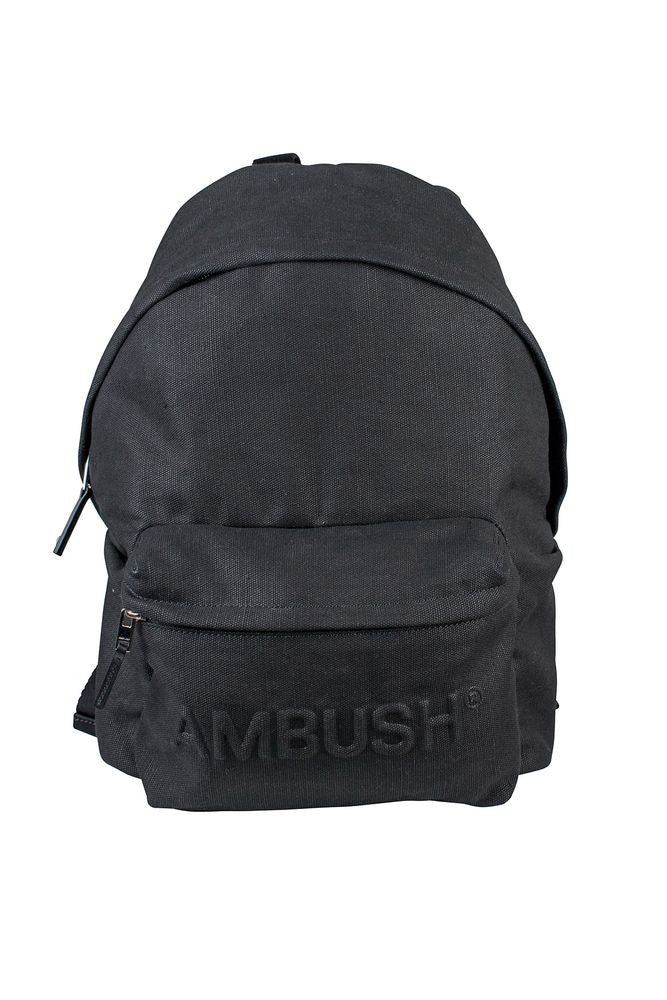 Ambush Structured Black Canvas Backpack