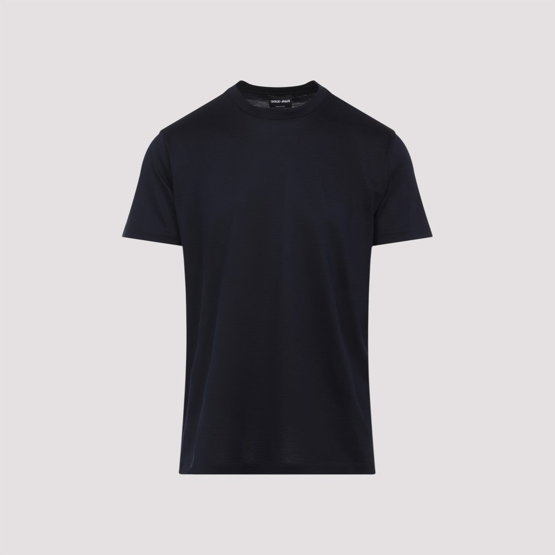 Giorgio Armani Silk Blend T-Shirt With Classic Crew Neckline