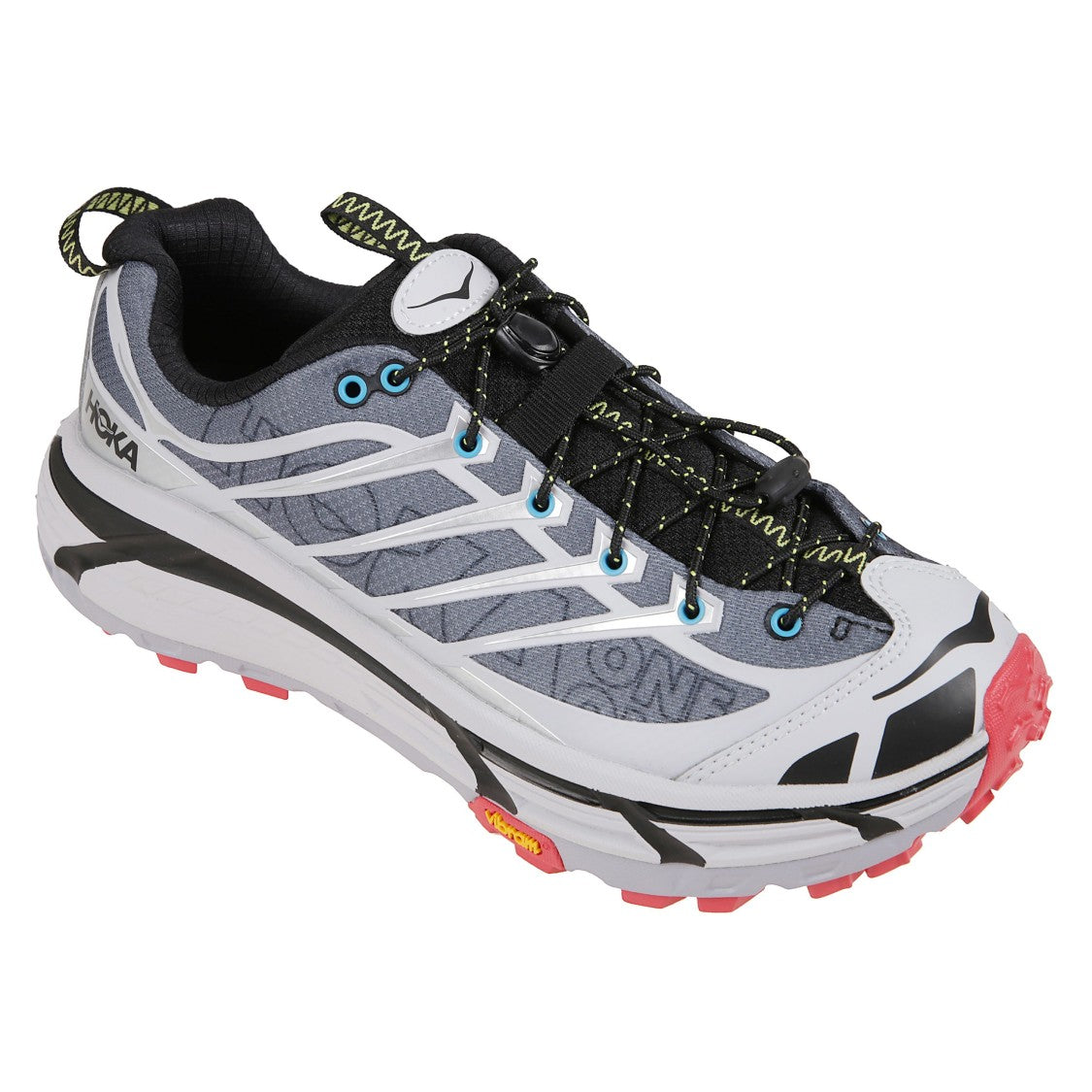 Hoka Mesh Trail Shoes With Quick-Lace System