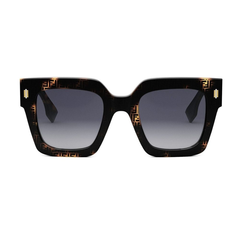 Fendi Rome Oversized Square Acetate Sunglasses