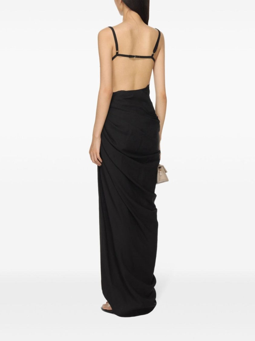 Jacquemus Jacquemus Saudade Dress With Asymmetric Hem