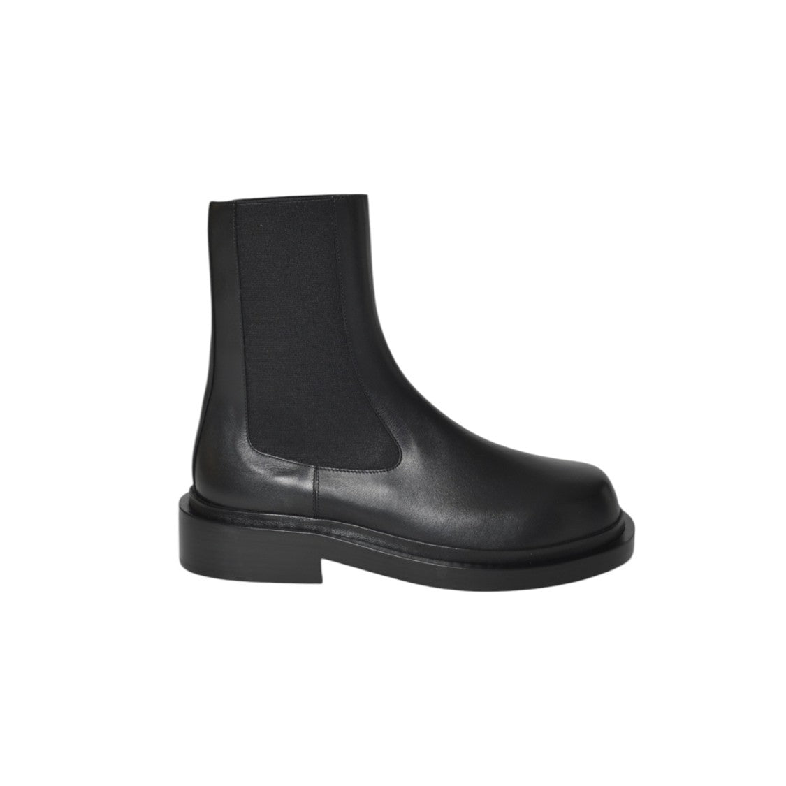 Jil Sander Chunky Sole Ankle Boot With Elastic Side Panels