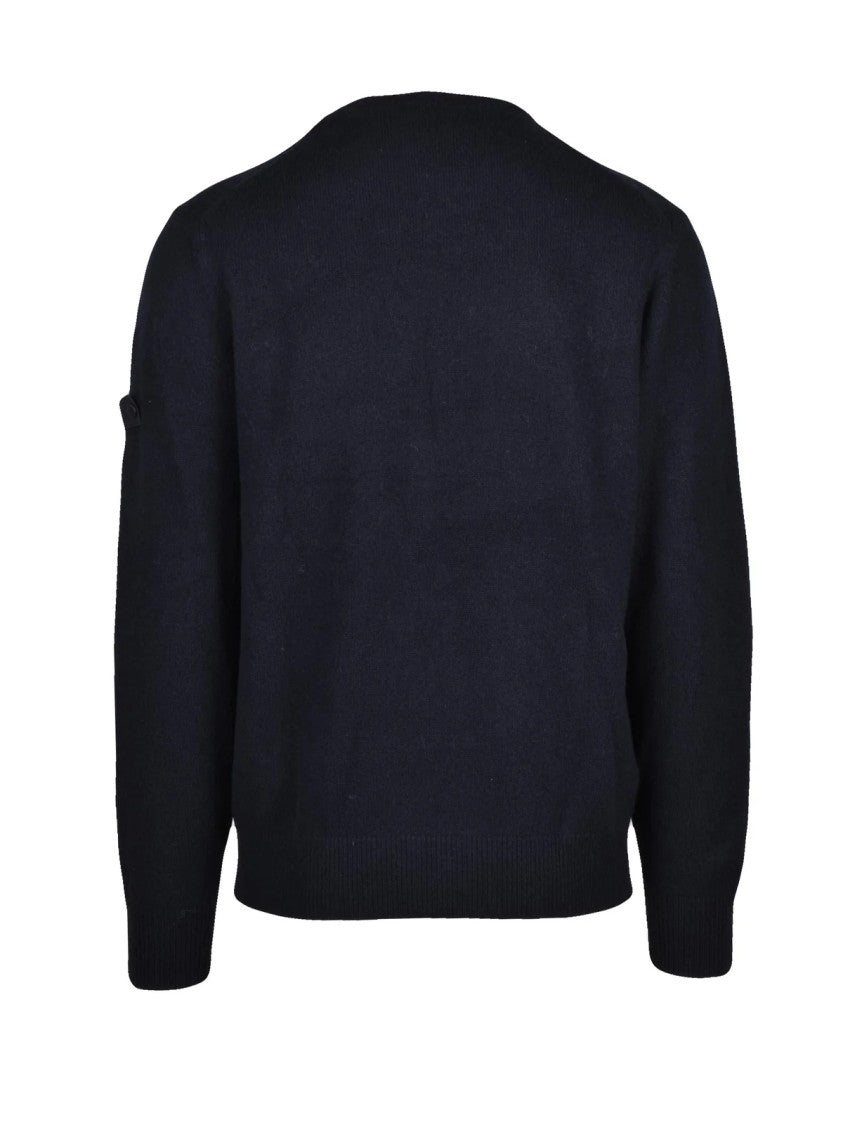 Peuterey Black Wool-Yak Blend Crewneck Sweater