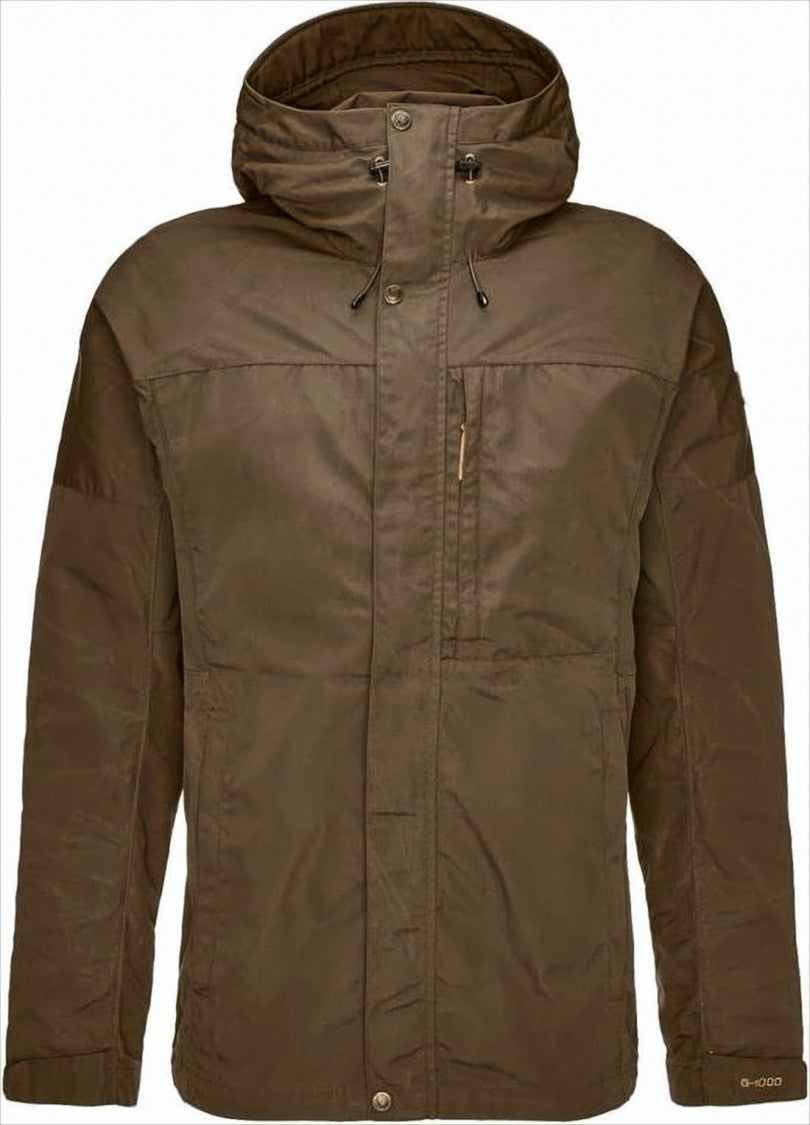 Fjallraven Kanken G-1000 Fabric Brown Jacket With Adjustable Features And Functional Design