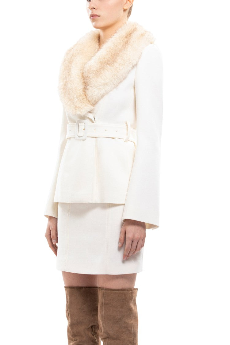 Saiid Kobeisy Fur-Lapel Tailored Jacket