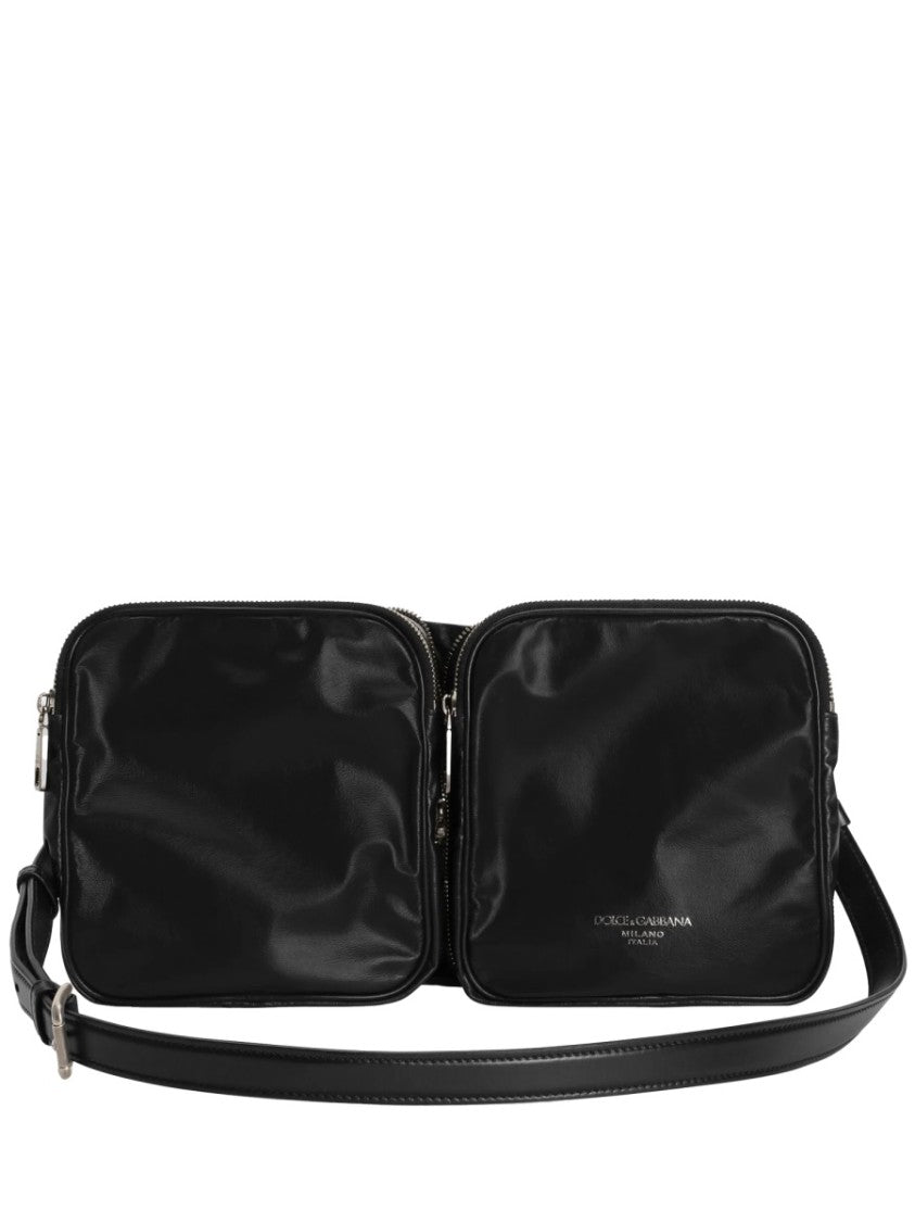 Dolce & Gabbana Glossy Finish Compact Silhouette Shoulder Bag