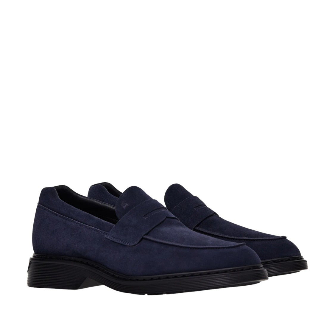 Hogan Deep Navy Suede Loafers