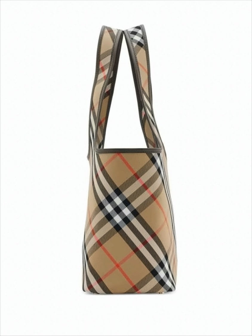 Burberry Spacious Check Pattern Tote Bag