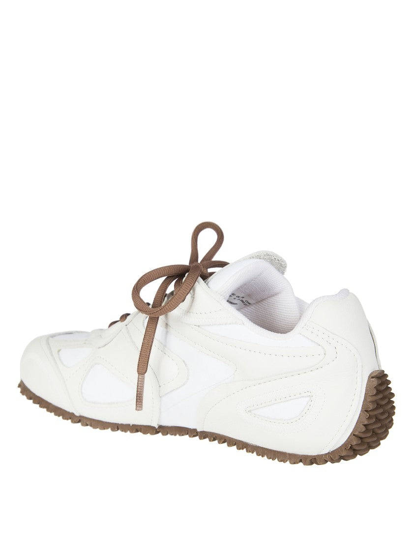 Axel Arigato White Slow Runner Suede Contrast Sneakers
