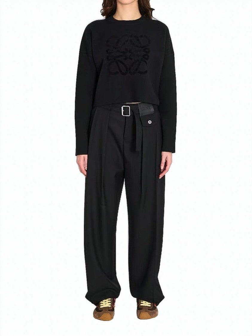 Loewe Relaxed Fit Black Sweater