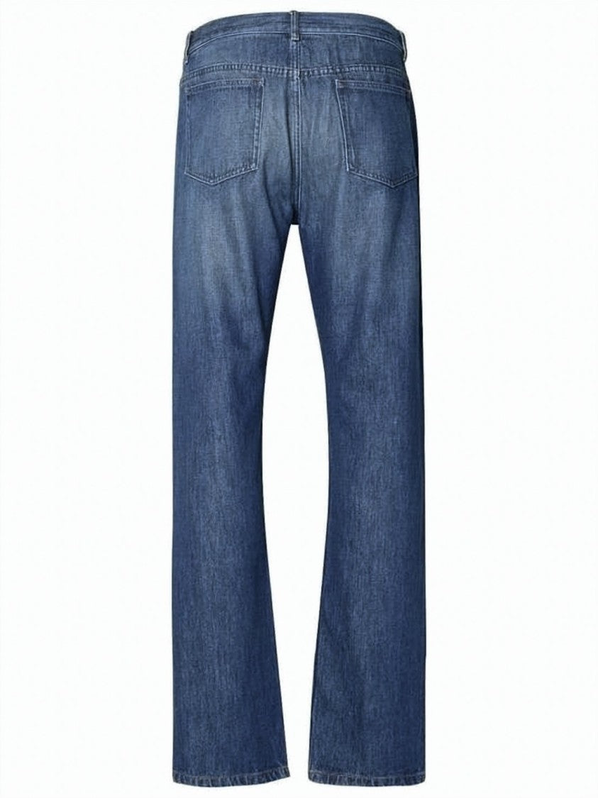 A.P.C. Straight-Leg Denim Pants With Casual Drawstring Waist