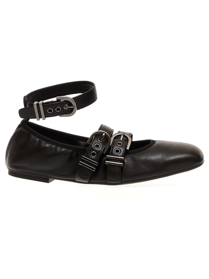 Stuart Weitzman Black Ballet Flats