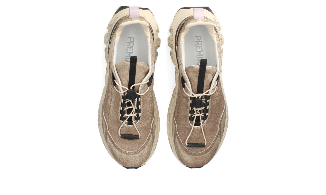 Premiata Chunky Sole Sneakers With Textured Upper