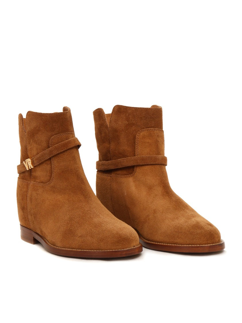 Via Roma 15 Brown Leather Ankle Boots