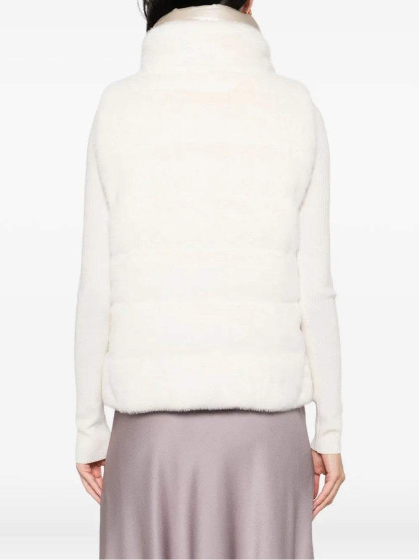 Herno Sleeveless Down Vest With High Collar