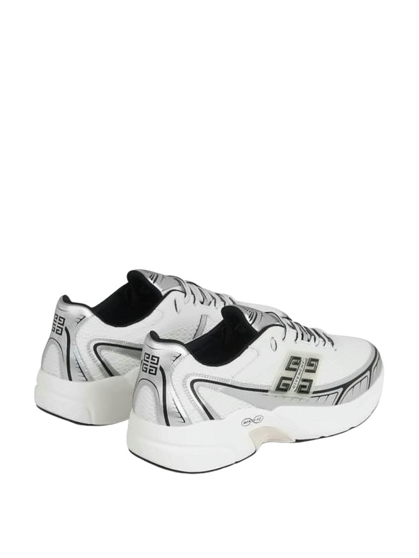 Givenchy Low-Profile Mesh Sneakers With Silver Accents