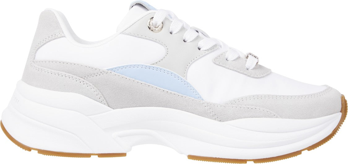 Tommy Hilfiger White Lace Closure Sneakers