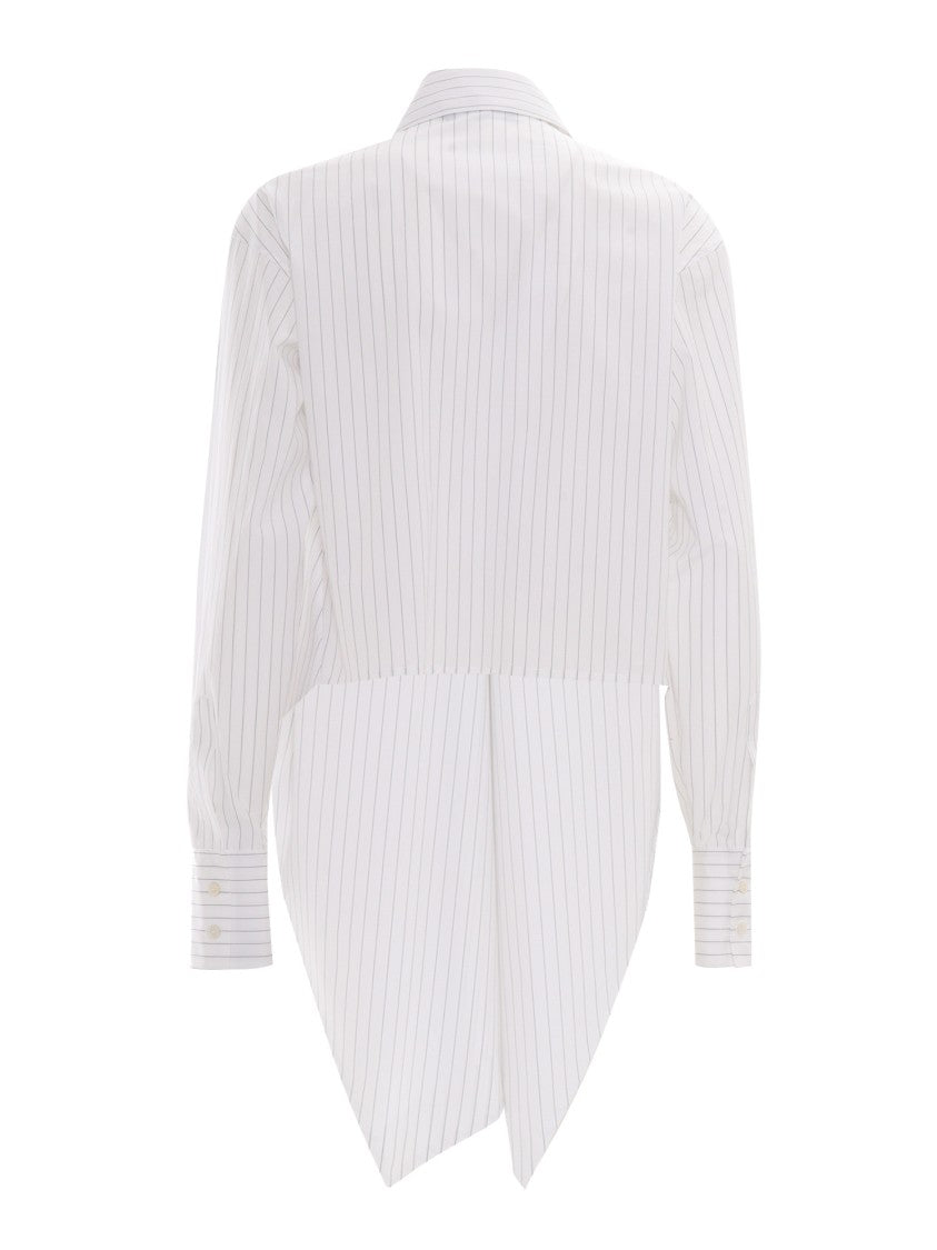 Fabiana Filippi Striped Popin Shirt With Crossed Front