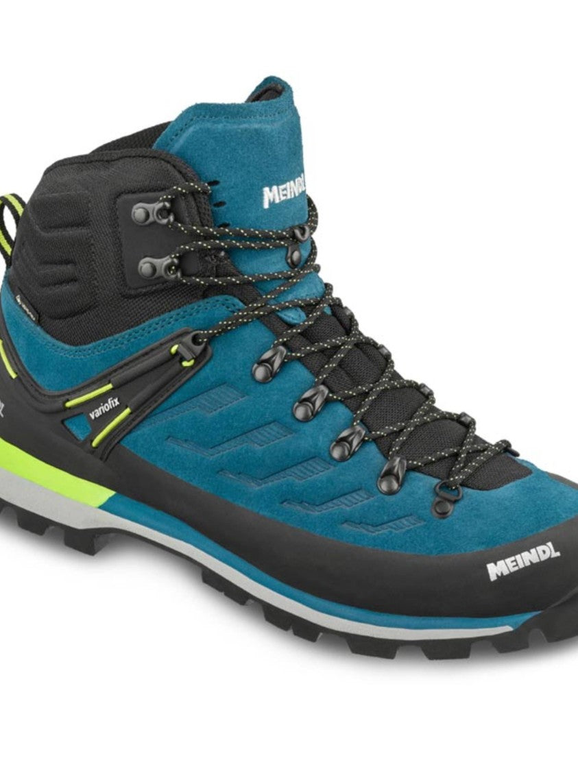 Meindl Teal Blue Intervale Gtx Suede Hiking Shoes