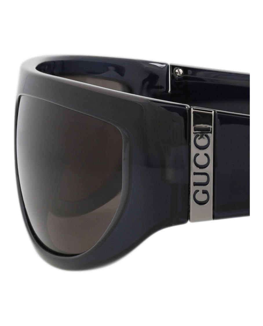 Gucci Shield-Frame Injection Sunglasses