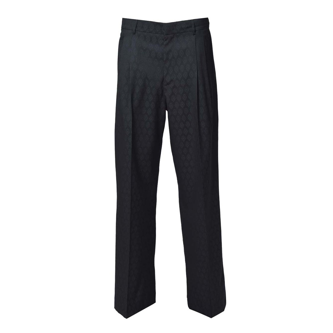 Etro Black Palazzo Pants In Lana Jacquard