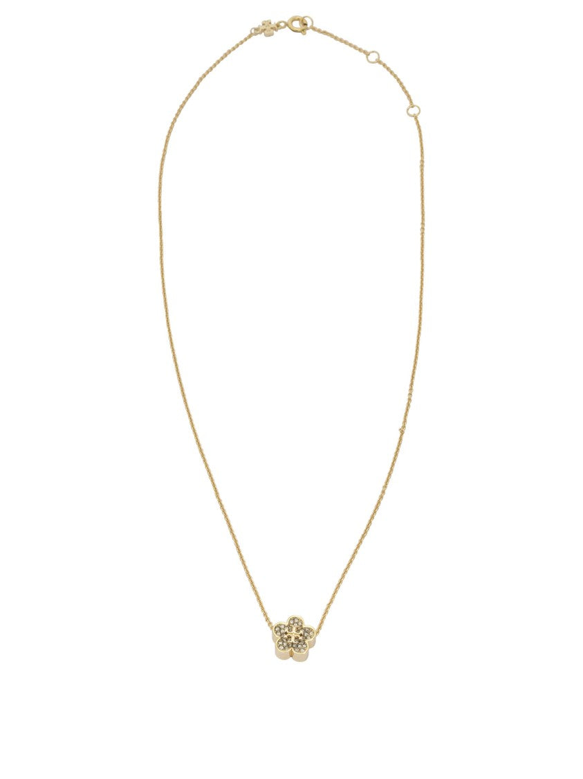 Tory Burch Gold-Tone Necklace With Flower Pendant