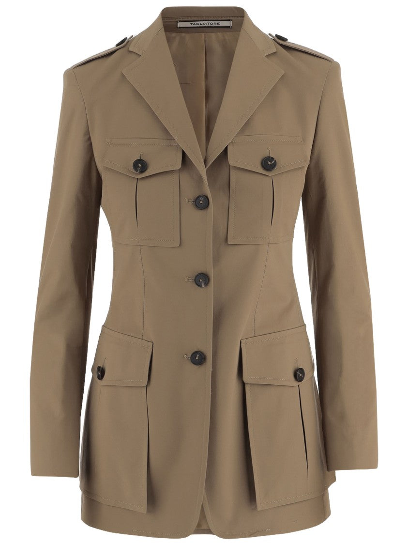 Tagliatore Structured Stretch Cotton Jacket